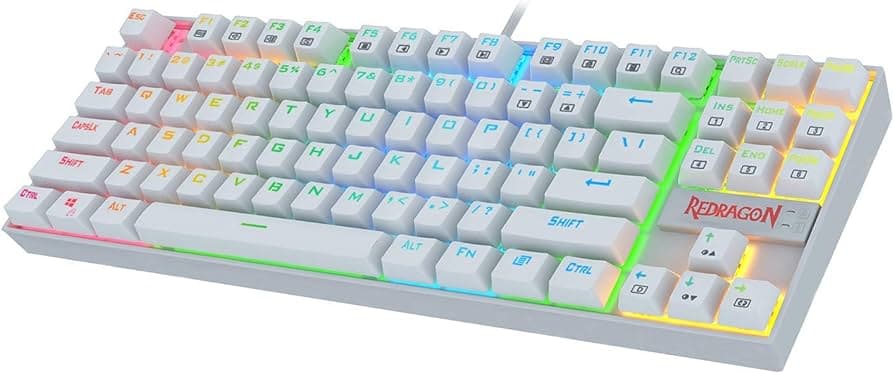 کیبورد گیمینگ باسیم ردراگون مدل K552 White — تصویر ۲