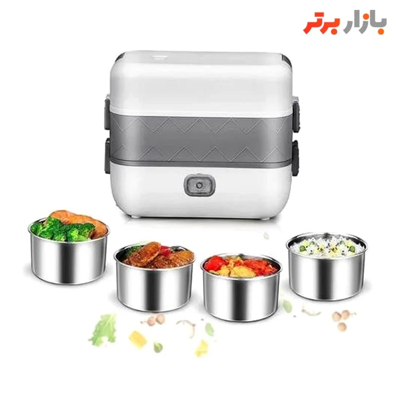 ظرف غذا برقی مدل دو طبقه چهار ظرف مدل DFH-CO2 – اصلی — تصویر ۴