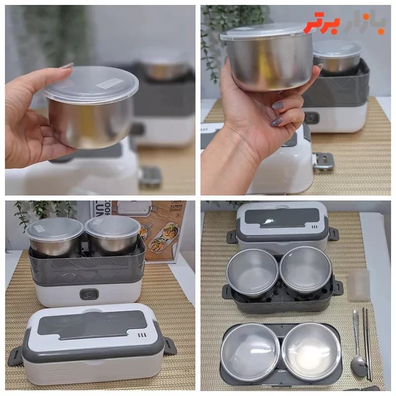 ظرف غذا برقی مدل دو طبقه چهار ظرف مدل DFH-CO2 – اصلی — تصویر ۵
