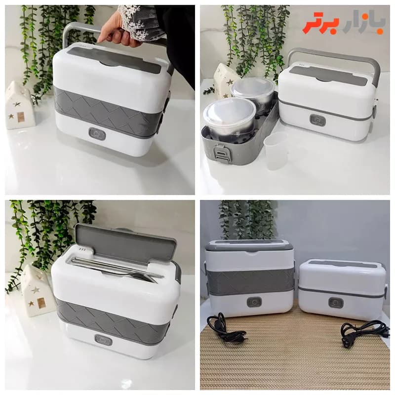 ظرف غذا برقی مدل دو طبقه چهار ظرف مدل DFH-CO2 – اصلی — تصویر ۲