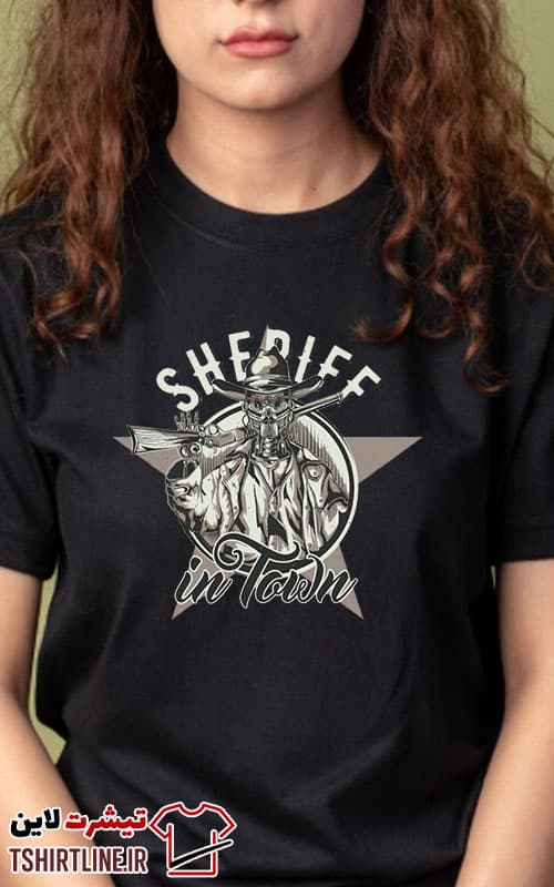 تیشرت اورجینال طرح کلانتر sheriff | کد 136 — تصویر ۲