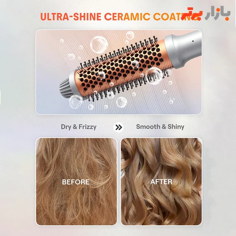 برس حرارتی حالت دهنده و حجم دهنده مو شیگلم هیر سایز 32 میلی متر مدل It-Curl Thermal Blowout Brush (اصلی) — تصویر ۲