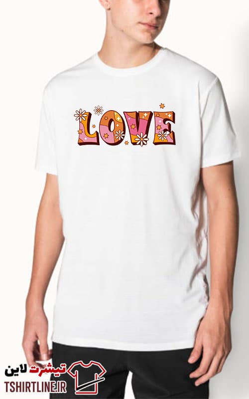 تیشرت اورجینال طرح عشق love | کد 130 — تصویر ۲
