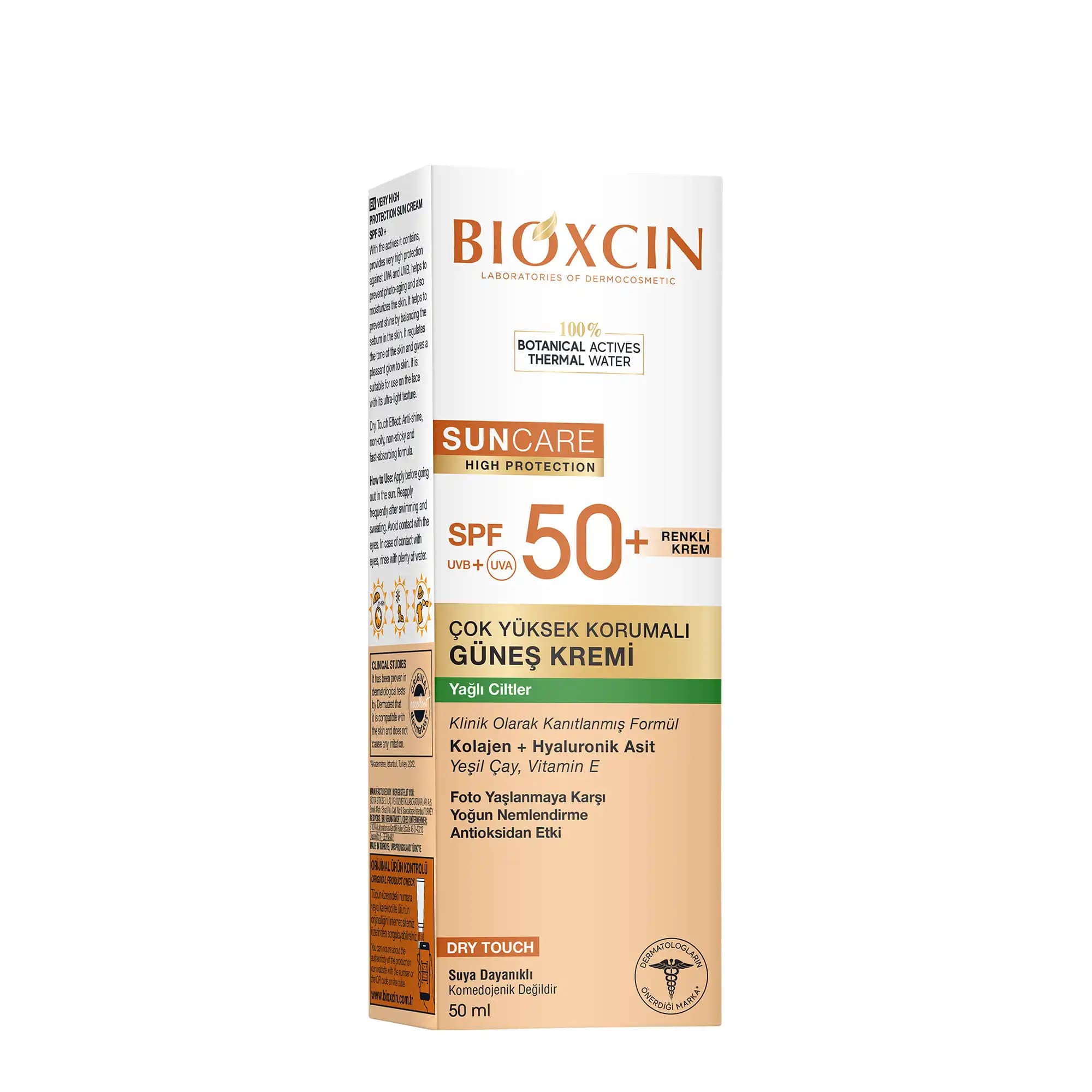 کرم ضد آفتاب رنگی پوست چرب بیوکسین 50ml — تصویر ۲
