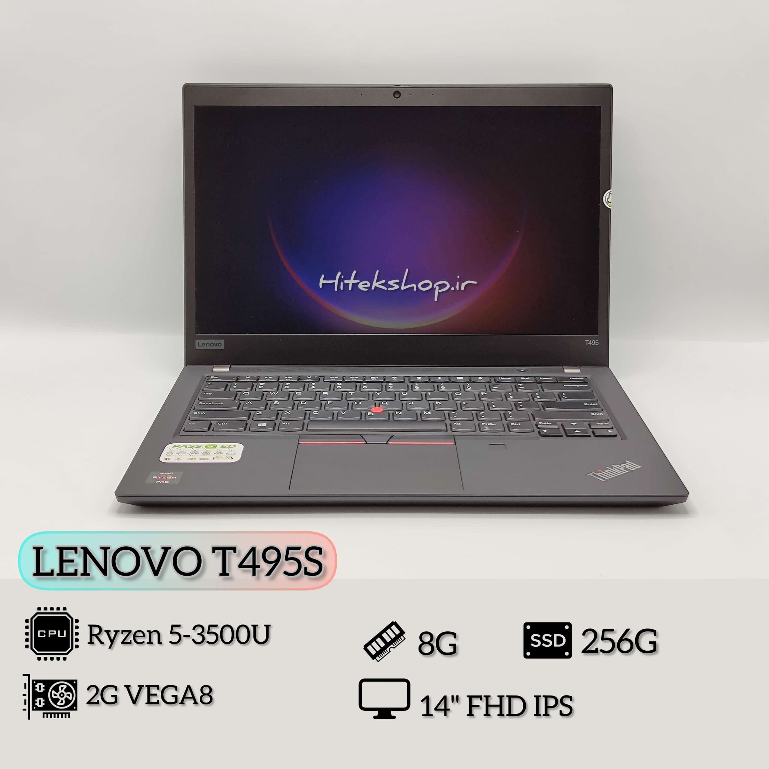 لپ تاپ 14 اینچی Levovo T495S