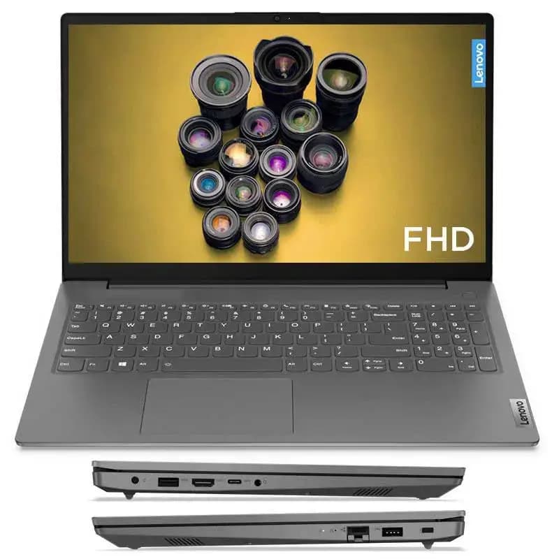 لپ‌تاپ آکبند Lenovo V15 R5-7520U | 8G DDR5 | 256G | 2G Radeon 610M | FHD — تصویر ۳