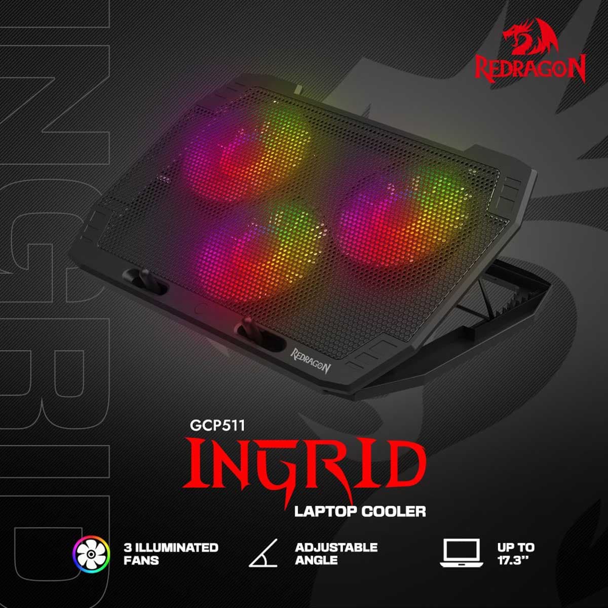 خنک کننده کول پد ردراگون Redragon Ingrid GCP511 — تصویر ۲