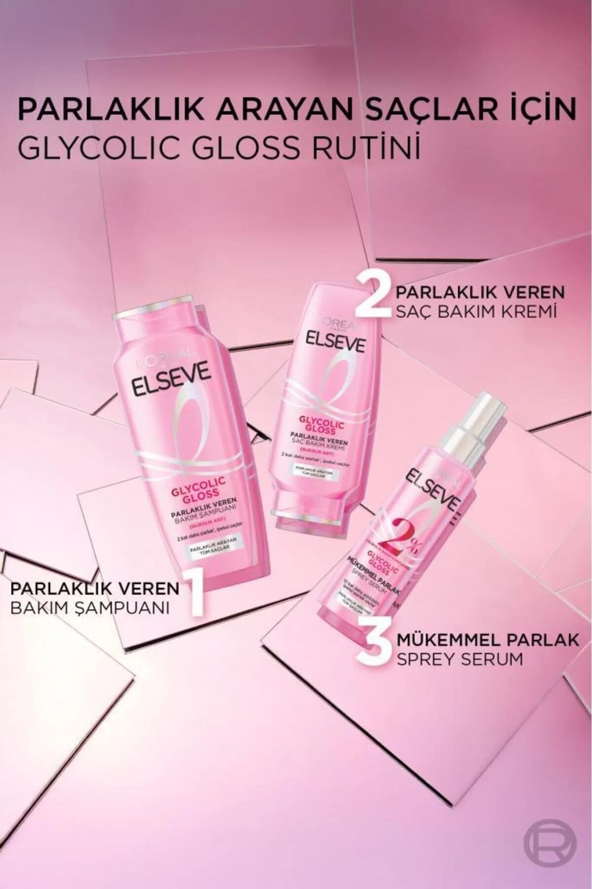 سرم مو درخشان کننده لورال مدل Glycolic Gloss — تصویر ۹