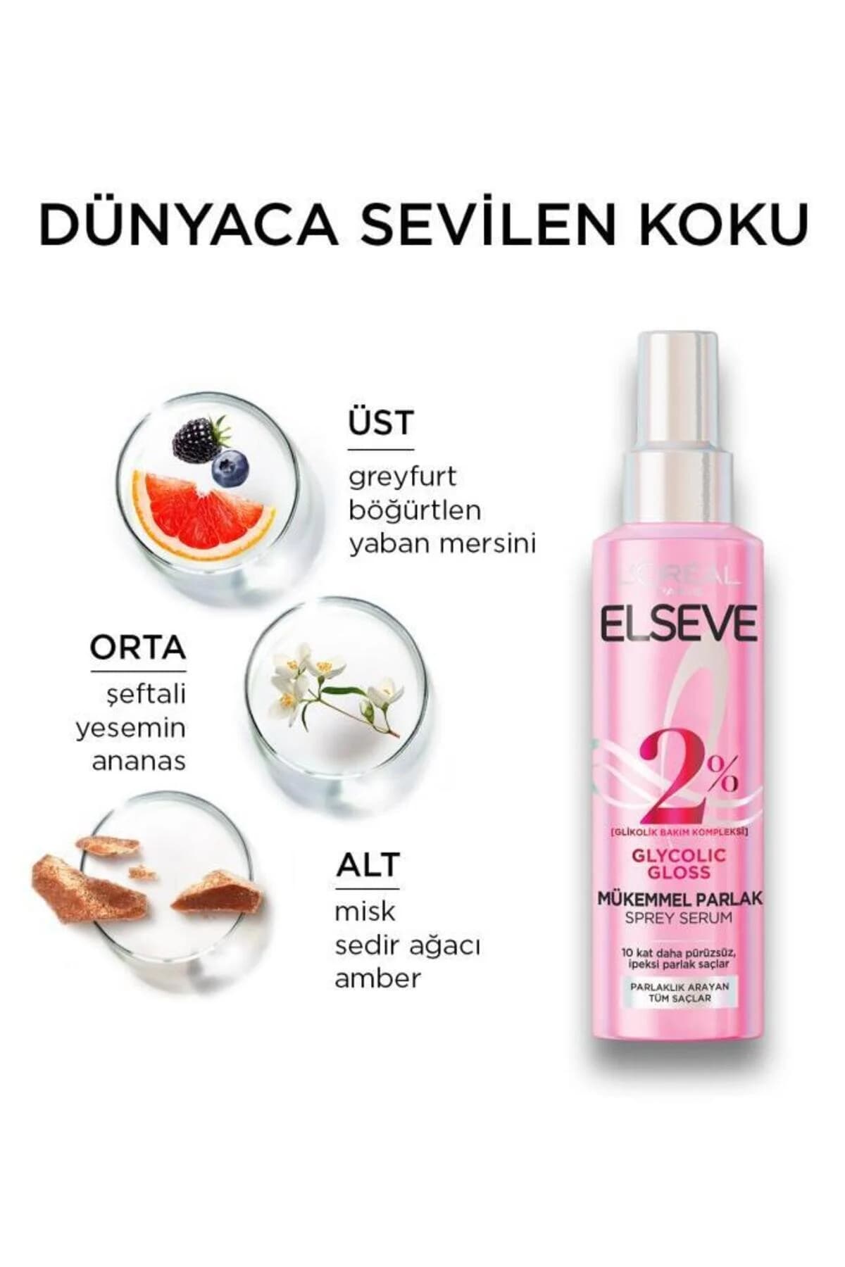 سرم مو درخشان کننده لورال مدل Glycolic Gloss — تصویر ۸