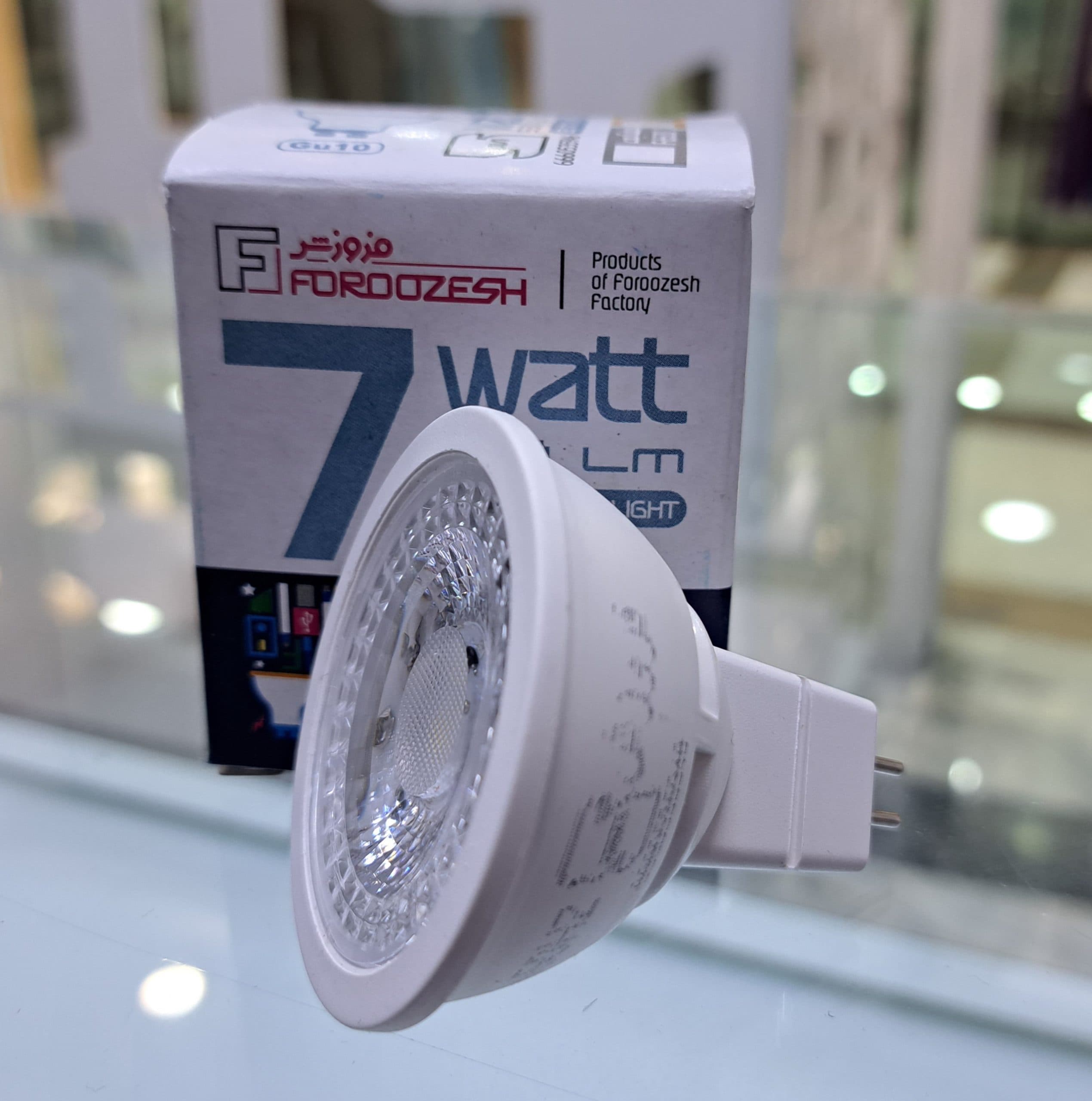 هالوژن LED کم مصرف فروزش 7 وات آفتابی پایه سوزنی — تصویر ۲