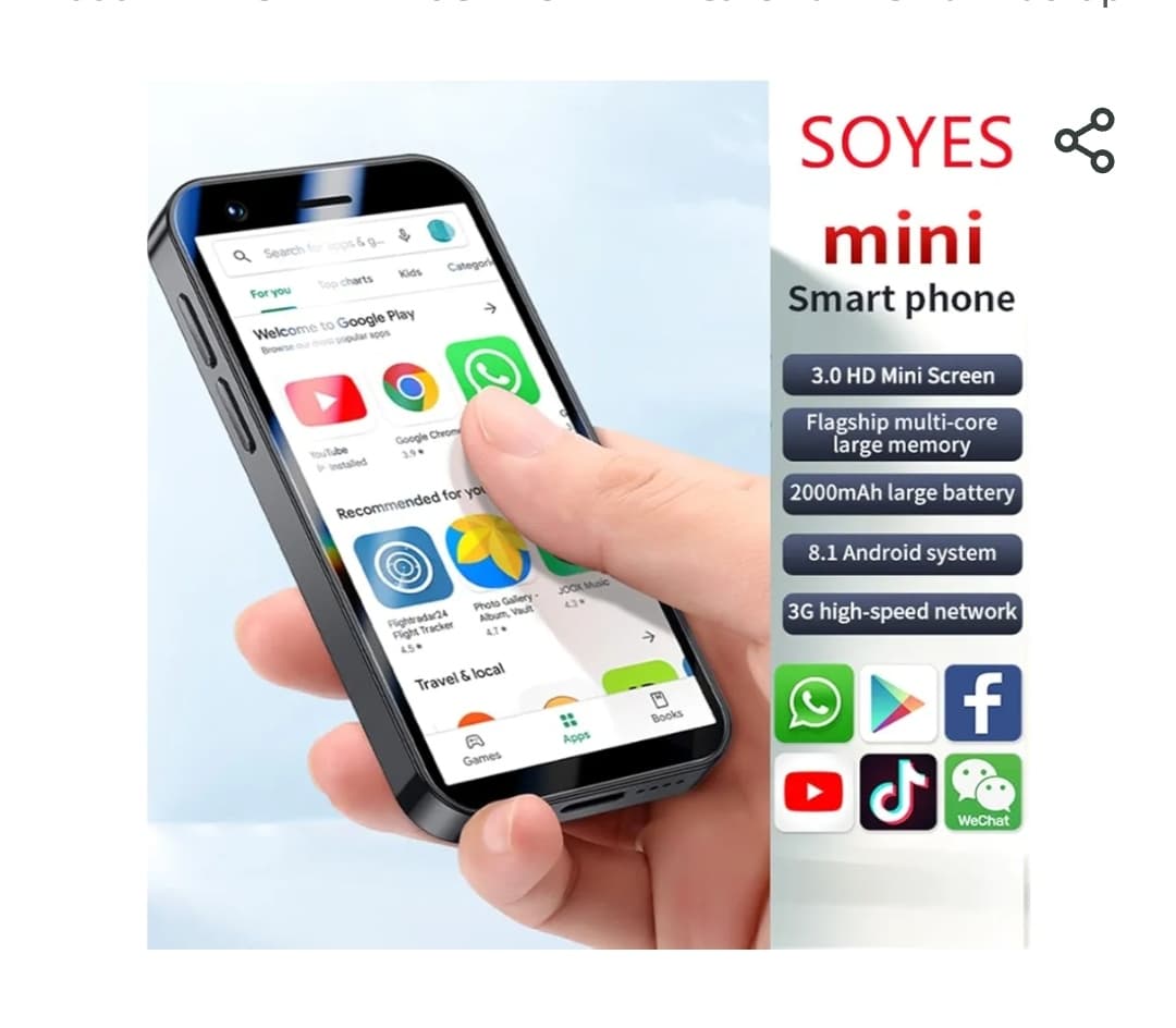 گوشی SOYES P70 Pro Max Mini (کوچکترین گوشی لمسی Huawei)