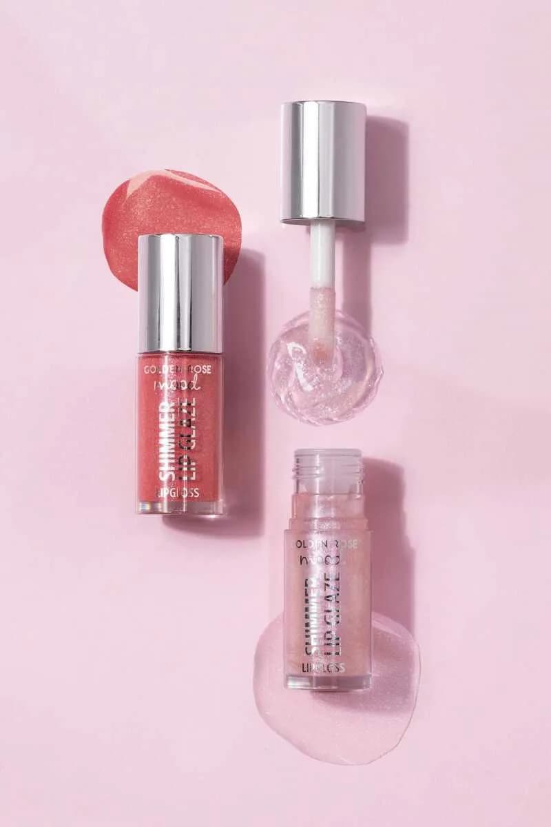 لیپ گلاس شاین‌ دار گلدن رز مدل Shimmer Lip Glaze — تصویر ۵