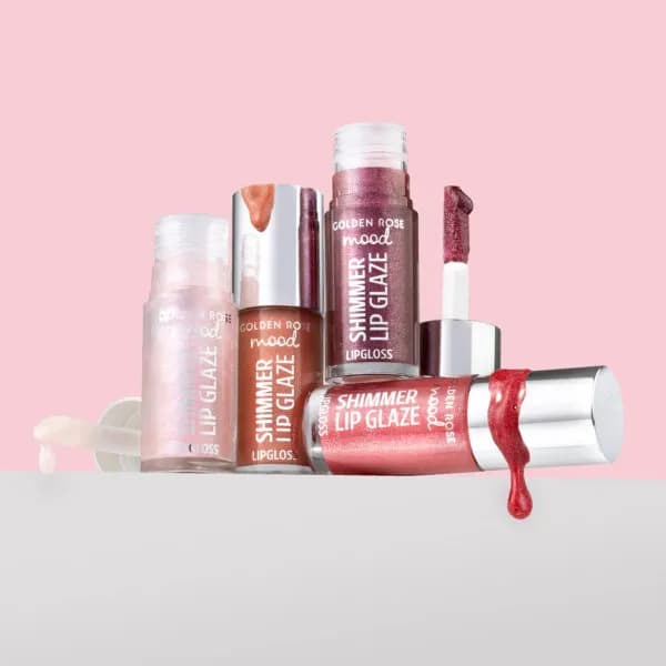 لیپ گلاس شاین‌ دار گلدن رز مدل Shimmer Lip Glaze — تصویر ۲