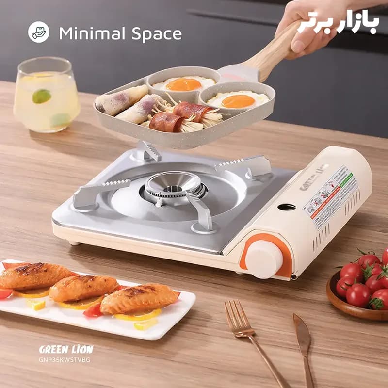اجاق گاز مسافرتی گرین لاین مدل GNP35KWSTVBG — تصویر ۶