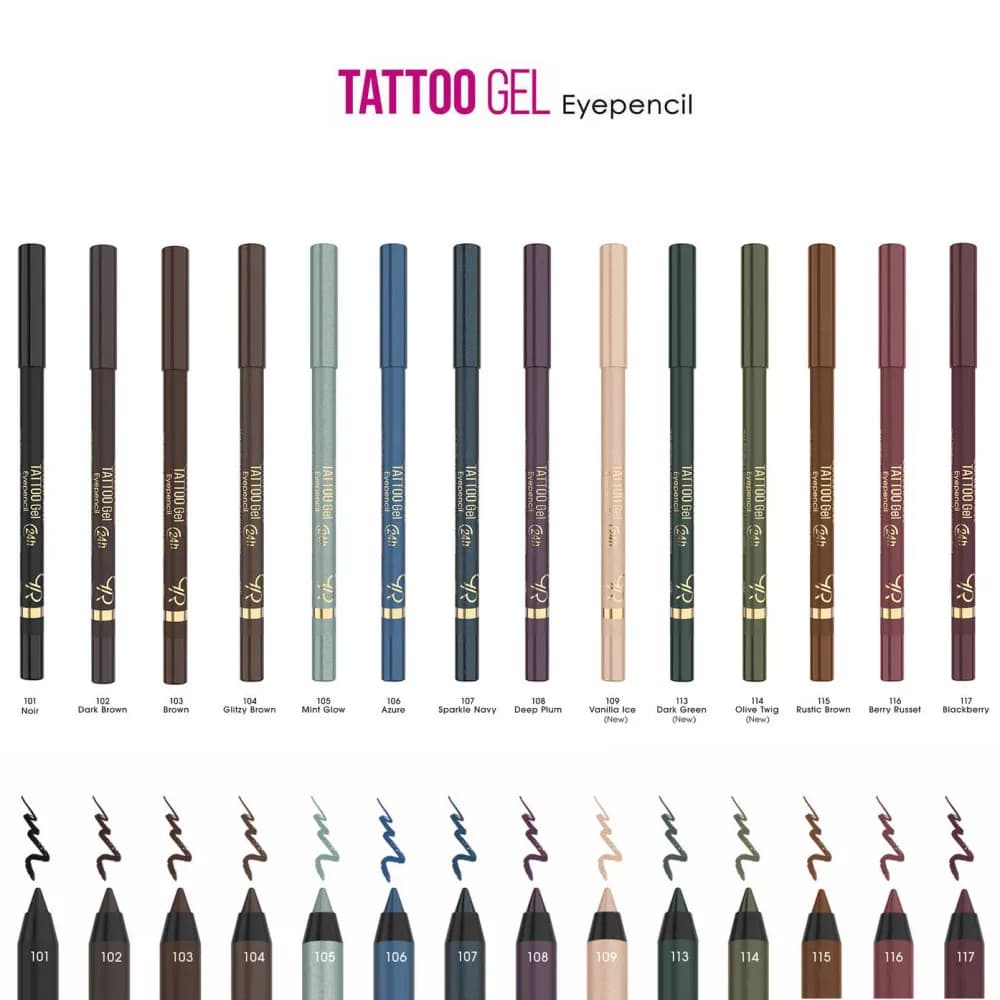 مداد چشم ژلی گلدن رز مدل Tattoo Gel — تصویر ۷