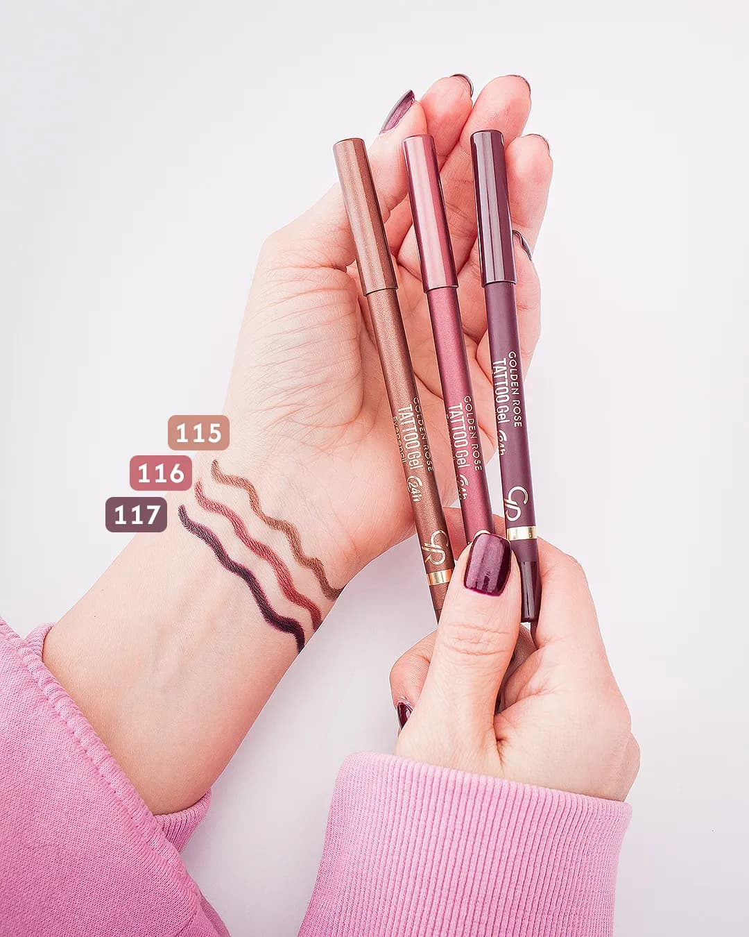 مداد چشم ژلی گلدن رز مدل Tattoo Gel — تصویر ۴
