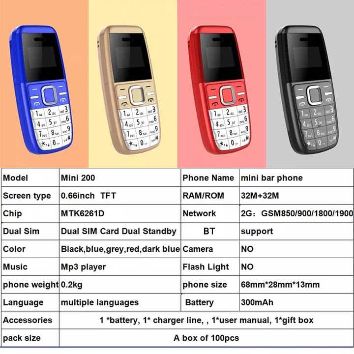 گوشی Nokia mini bm200 مینی بندانگشتی — تصویر ۳