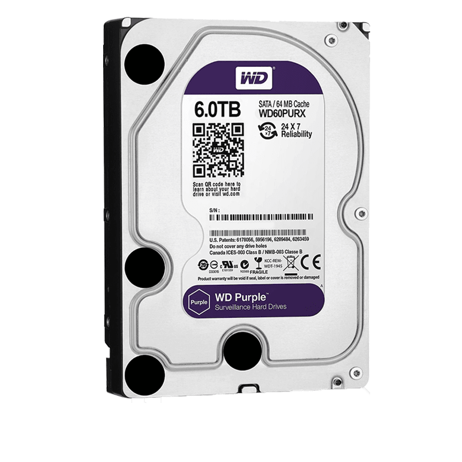 هارد اینترنال وسترن دیجیتال DW Purple ظرفیت 6 ترابایت — تصویر ۲