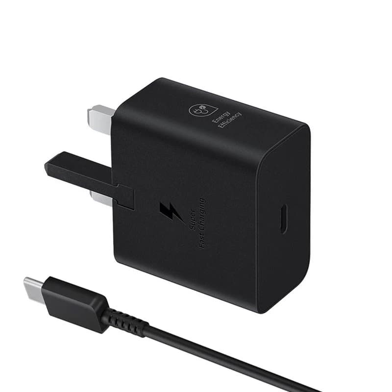 شارژر 25 وات سه پین به همراه کابل USB-C اصل