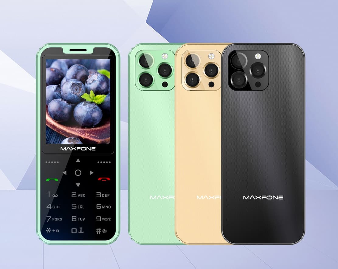 گوشی max9 مکس 9 دکمه ای طرح آیفون مکس فون maxfone — تصویر ۳