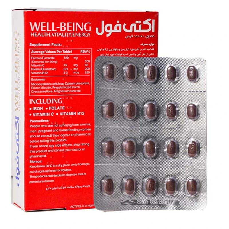 قرص اکتی فول ابیان دارو بسته 60 عددی — تصویر ۴