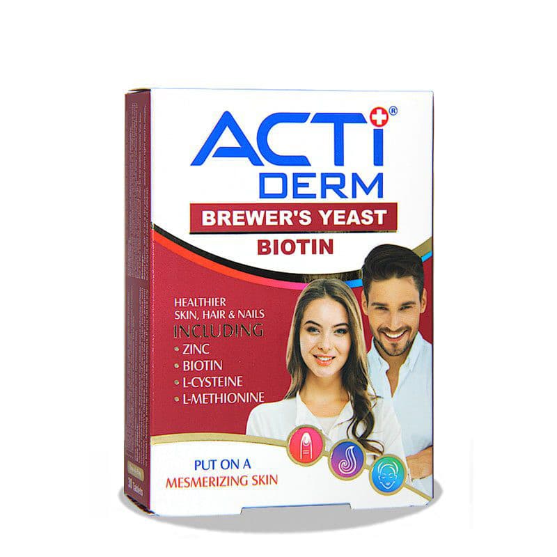 قرص اکتی درم لیبرتی سوئیس بسته 30 عددی افزایش ضخامت مو، کاهش ریزش، تقویت ریشه مو، کمک به سلامت پوست و ناخن، افزایش