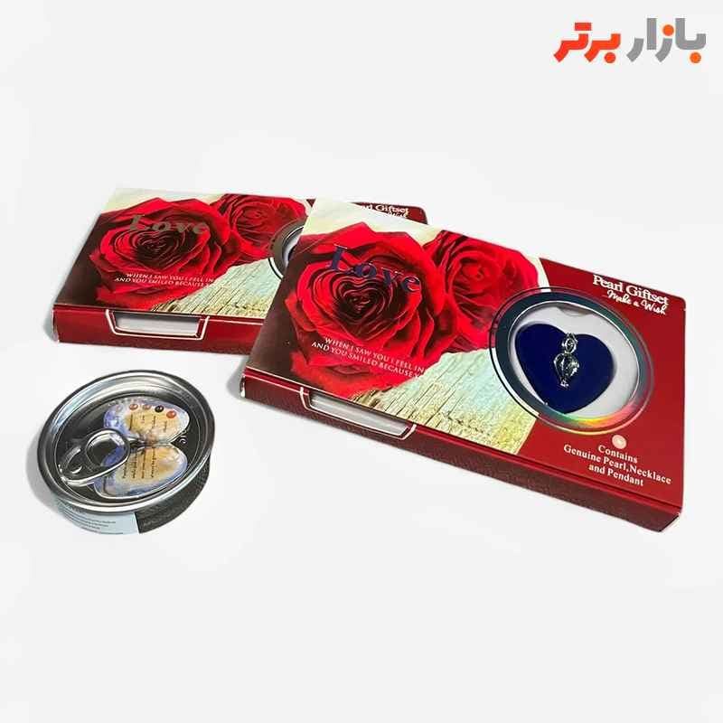 گردنبند زنانه مدل مروارید عشق اصلی پک کوچک (صدف پرورشی کوچک)