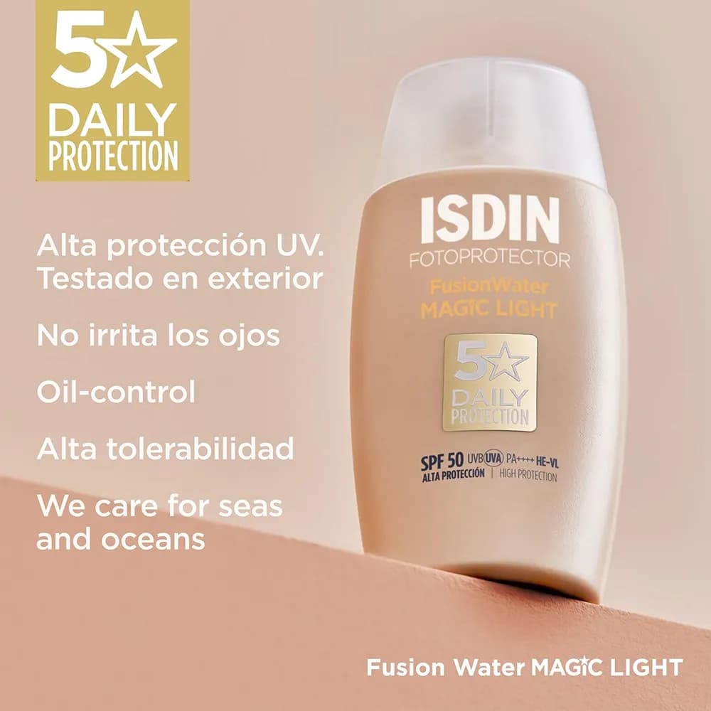 کرم ضد آفتاب رنگی ایزدین SPF 50 مدل لایت — تصویر ۴