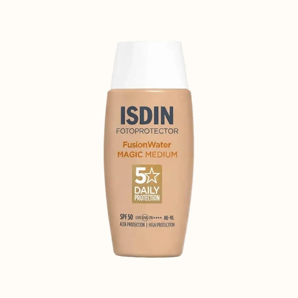کرم ضد آفتاب رنگی ایزدین SPF 50 مدل مدیوم