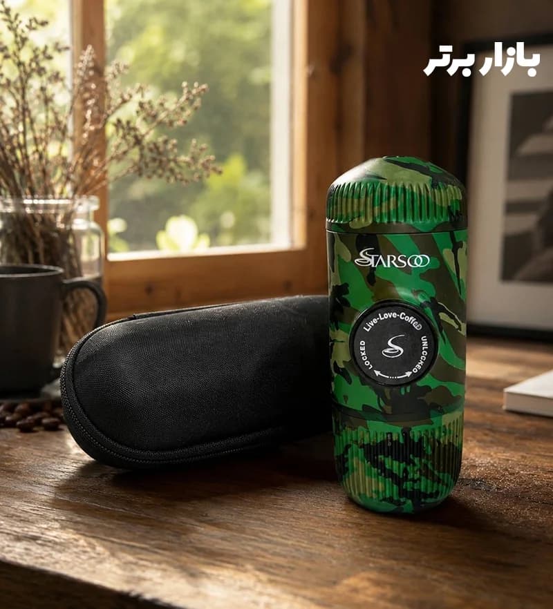 قهوه ساز سفری استارسو مدل حرفه ای چریکی + کیف حمل — تصویر ۲
