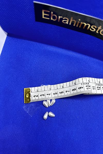 مروارید اشک سفید سایز 6*10 — تصویر ۲