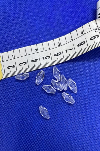 کریستال پلاستیکی سفید گندمی سایز 6*12 — تصویر ۲