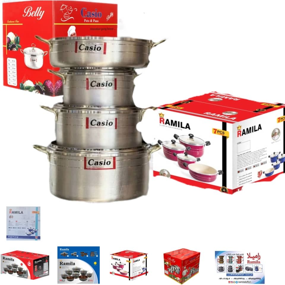 سرویس قابلمه 7 پارچه کاسیو در پیرکس(پسکرایه)