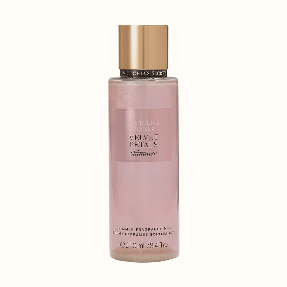 بادی اسپلش ادکلنی بدن ویکتوریا سکرت رایحه VELVET PETALS مدل شاین دار
