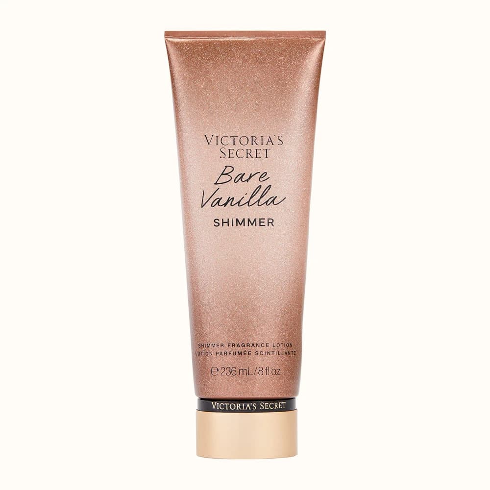 لوسیون ادکلنی بدن ویکتوریا سکرت رایحه BARE VANILLA مدل شاین دار