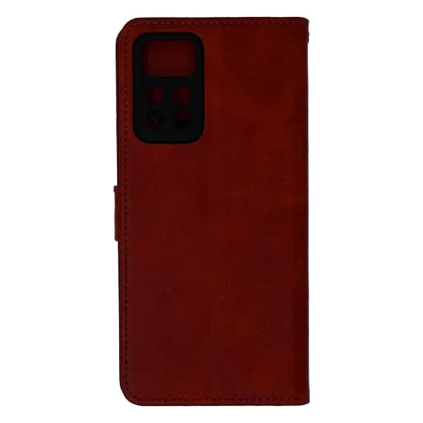 کیف چرمی کلاسوری شیائومی Note 11 Pro Plus بند دار — تصویر ۷
