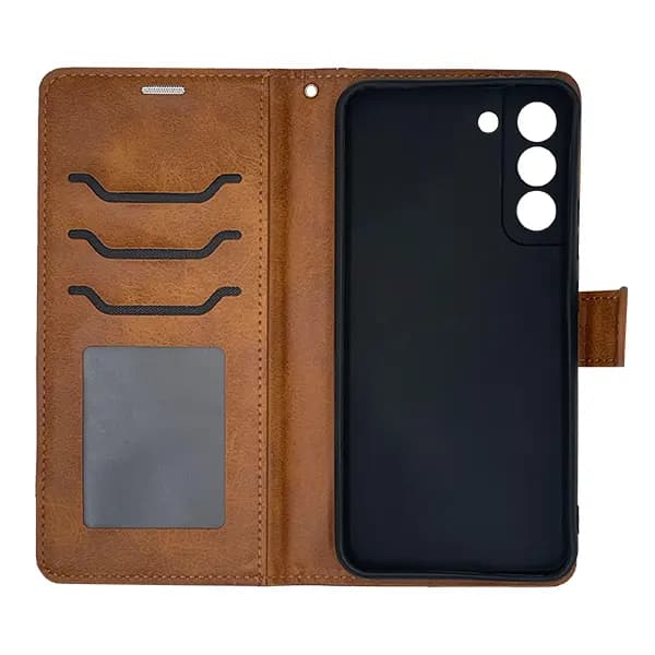 کیف چرمی کلاسوری سامسونگ S22 Plus بند دار — تصویر ۳