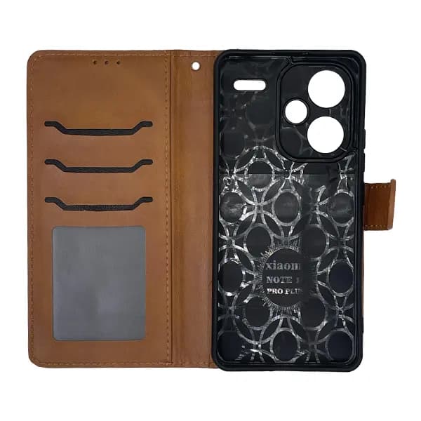 کیف چرمی کلاسوری شیائومی Note 13 Pro Plus بند دار — تصویر ۵