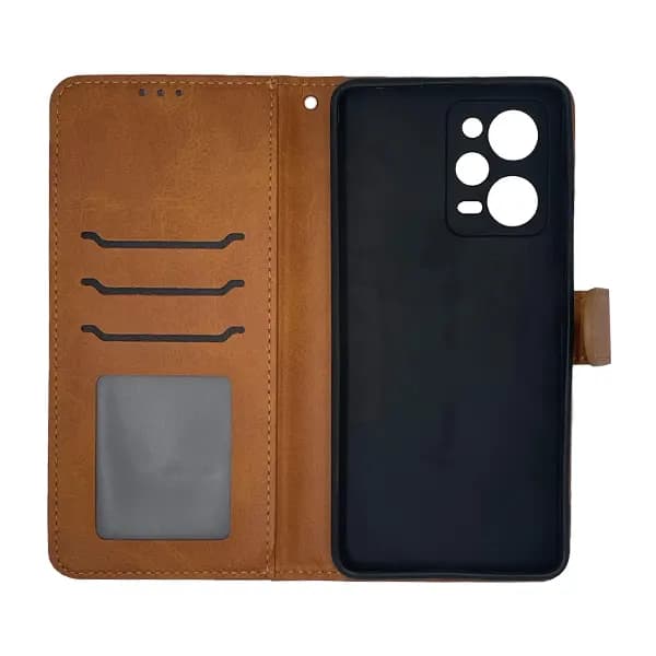 کیف چرمی کلاسوری شیائومی Poco X5 Pro بند دار — تصویر ۵