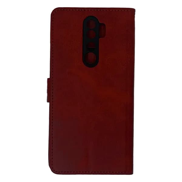 کیف چرمی کلاسوری شیائومی Note 8 Pro بند دار — تصویر ۷