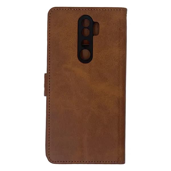 کیف چرمی کلاسوری شیائومی Note 8 Pro بند دار — تصویر ۹