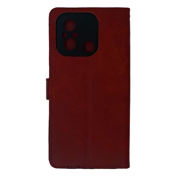 کیف چرمی کلاسوری شیائومی Redmi 12C بند دار — تصویر ۷