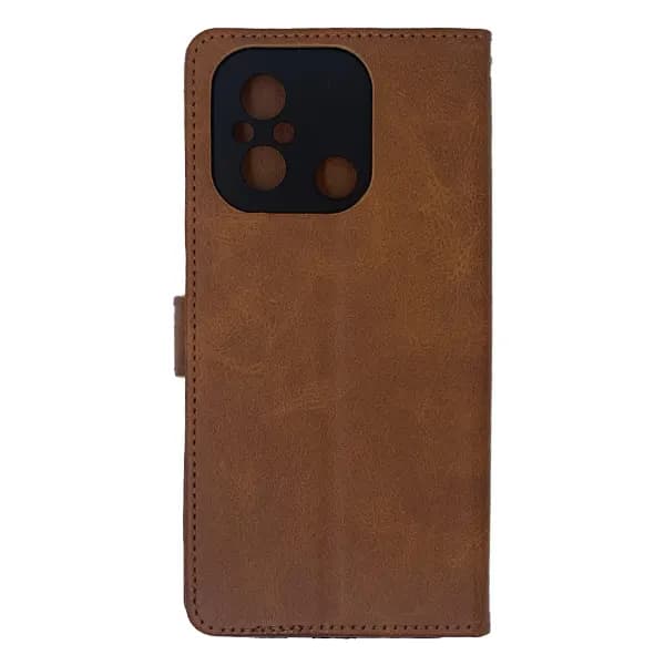 کیف چرمی کلاسوری شیائومی Redmi 12C بند دار — تصویر ۹