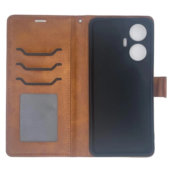 کیف چرمی کلاسوری ریلمی Realme C55 بند دار — تصویر ۵