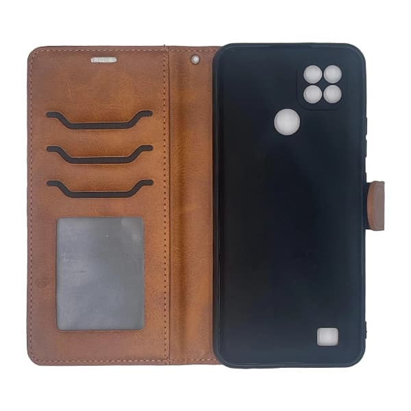 کیف چرمی کلاسوری ریلمی Realme C21 بند دار — تصویر ۵
