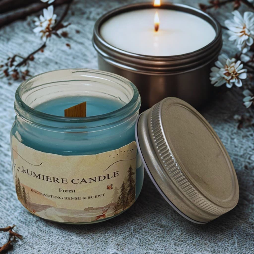 شمع معطر دکوراتیو دست‌ساز برند Lumiere مدلForest — تصویر ۲