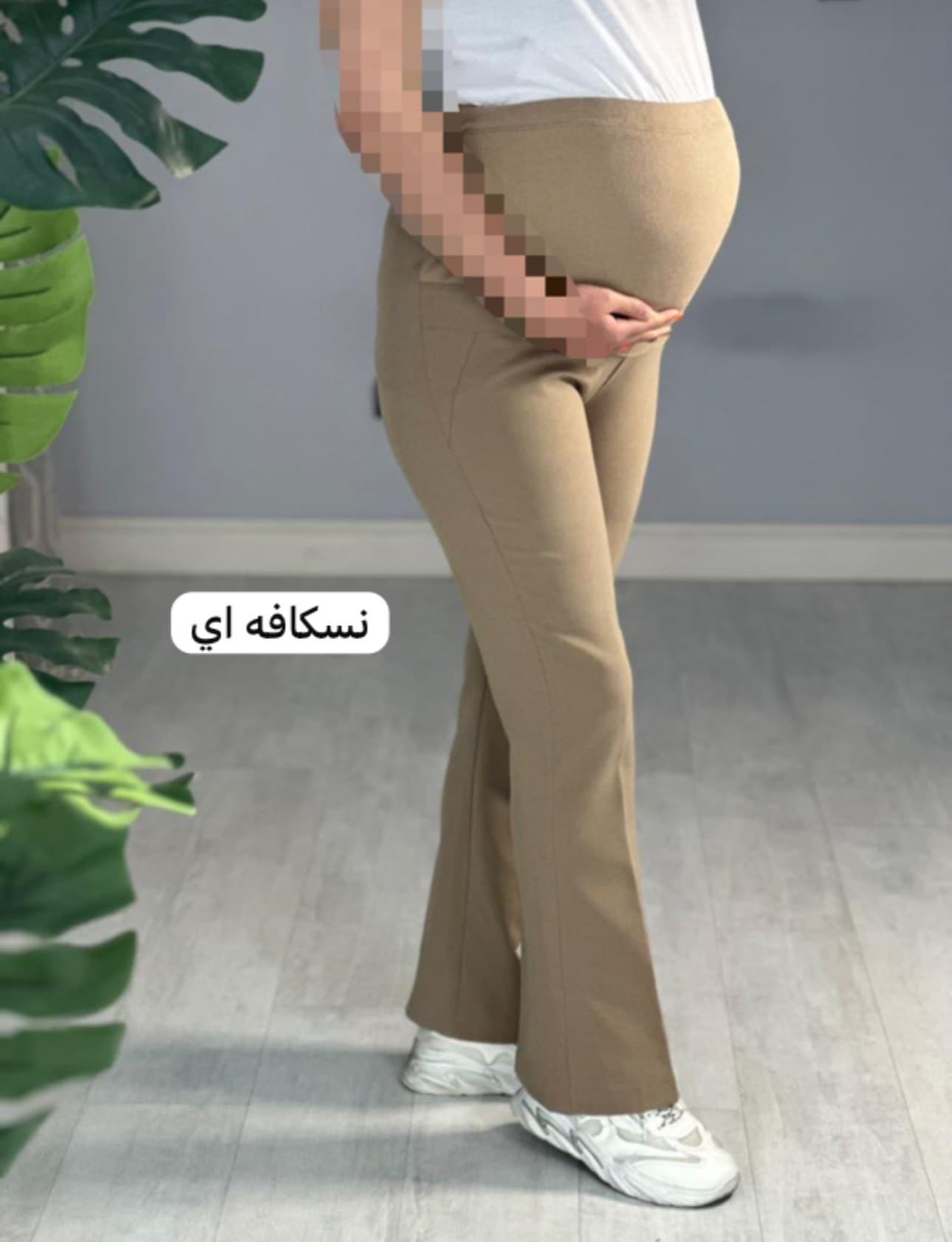 شلوار بارداری کرپ دمپا کرم سایز 52 — تصویر ۳