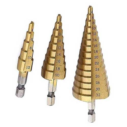 ست مته مخروطی مارپیچ رونیکس 3 عددی مدل RH-5903 — تصویر ۳