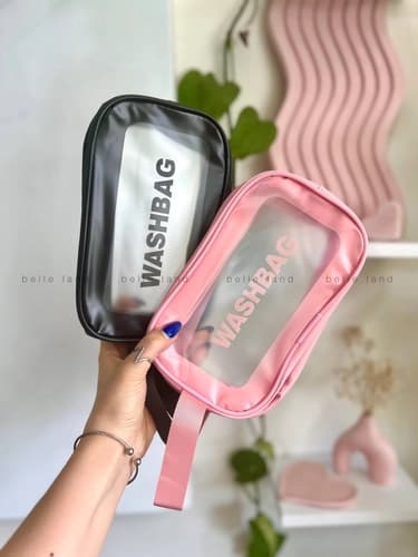 کیف لوازم آرایشی شفاف مدل واش بگ washbag