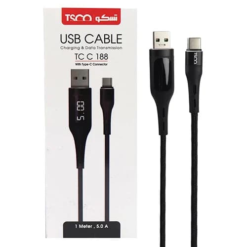 مشخصات ، و خرید کابل شارژ USB-C تسکو مدل TC-C188 — تصویر ۲
